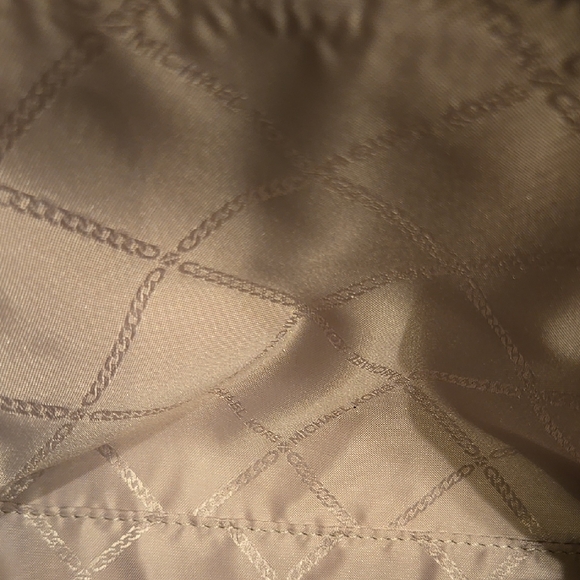 Michael Kors Red Toiletry Bag with Dome Shape and Textured Canvas - Picture 9 of 13